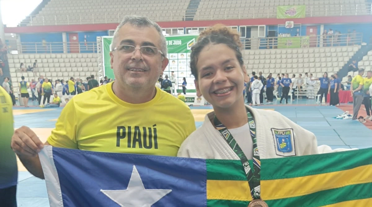 Judoca piauiense de 14 anos leva medalha de bronze no Campeonato Brasileiro sub-21