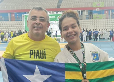 Judoca piauiense de 14 anos leva medalha de bronze no Campeonato Brasileiro sub-21