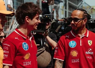 Lewis Hamilton e Charles Leclerc