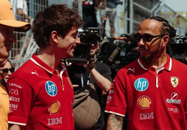 Lewis Hamilton e Charles Leclerc