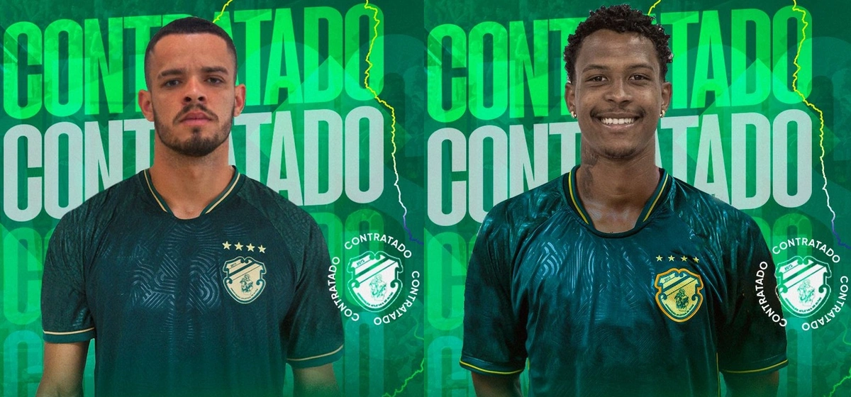 Luiz Meneses e Jalysson Gabriel, reforços do Altos para o Brasileirão Série D 2025