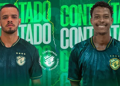 Luiz Meneses e Jalysson Gabriel, reforços do Altos para o Brasileirão Série D 2025