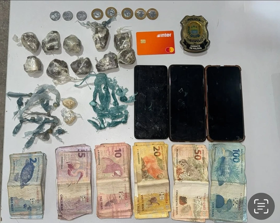 Material apreendido em desfavor do investigado em Campo Maior