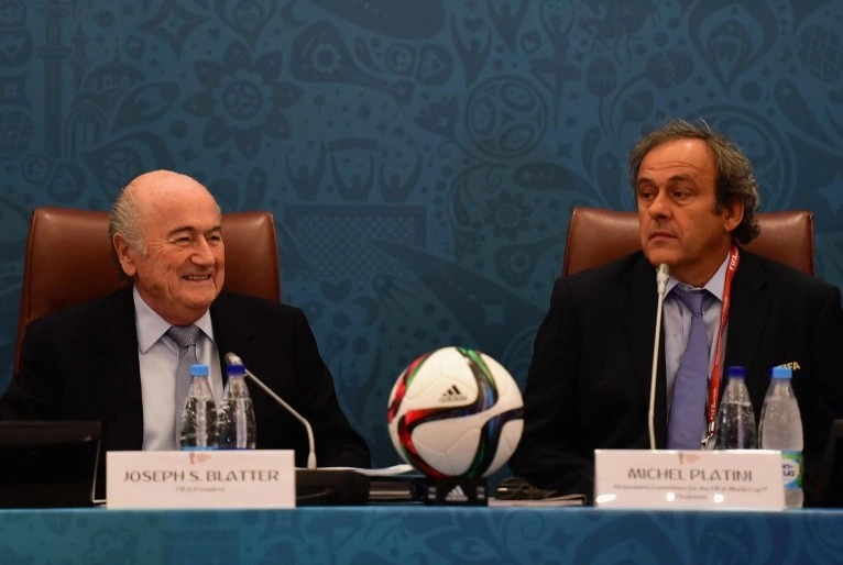 Michel Platini e Joseph Blatter