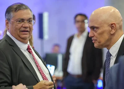 Ministros Flávio Dino e Alexandre de Moraes