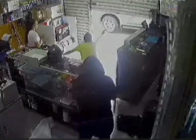 Momento em que empresário reage a assalto em Campo Maior