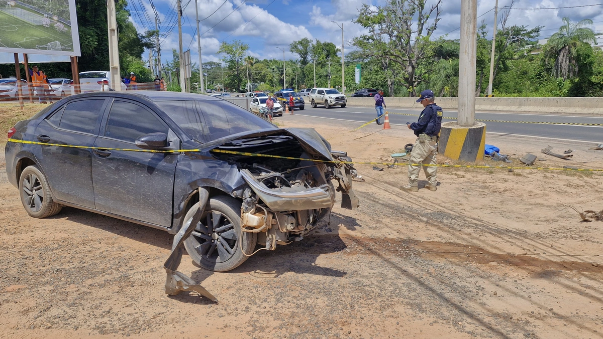 Motorista do Corolla atropelou e matou motociclista na BR 343 em Teresina