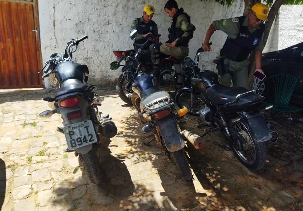 Motos apreendidas