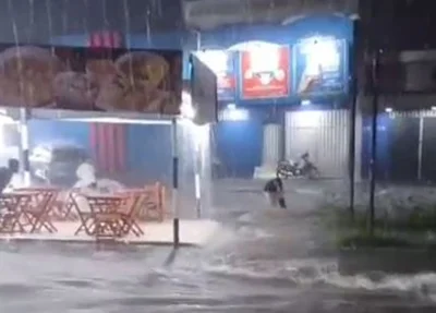 Mulher e bebê foram arrastados pela correnteza durante chuva em Teresina