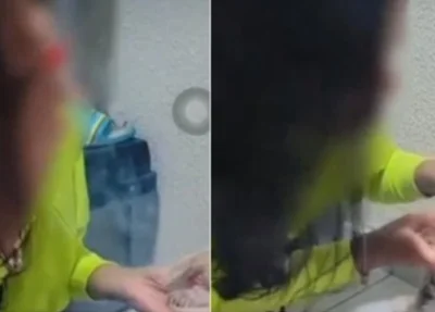 Mulher força cachorrinho a inalar fumaça de maconha e filma