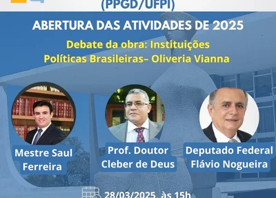 O deputado federal Flávio Nogueira (PT-PI) participará da palestra, nesta sexta-feira (28)