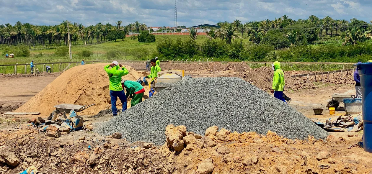 Obras no local