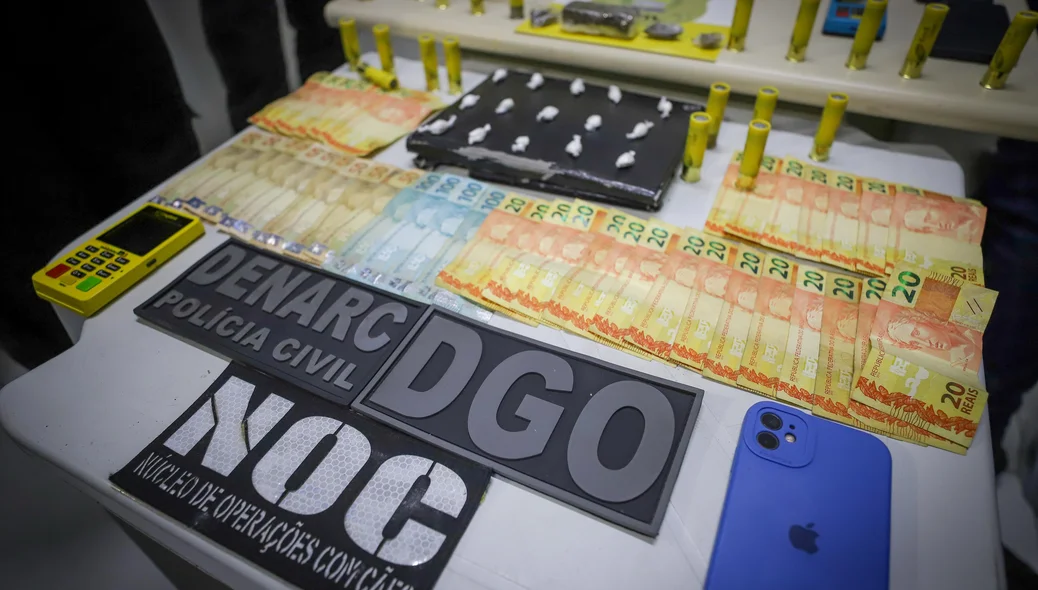 Operação integrada realizada pelo Denarc apreende drogas e dinheiro na região do "Médio Parnaíba"