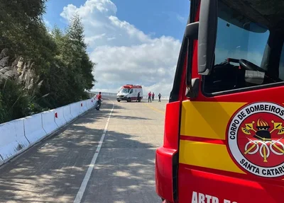 Para resgatar o corpo, o Corpo de Bombeiros precisou utilizar um helicóptero