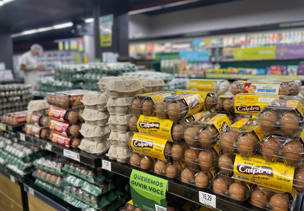 Preço dos ovos em supermercados de Teresina