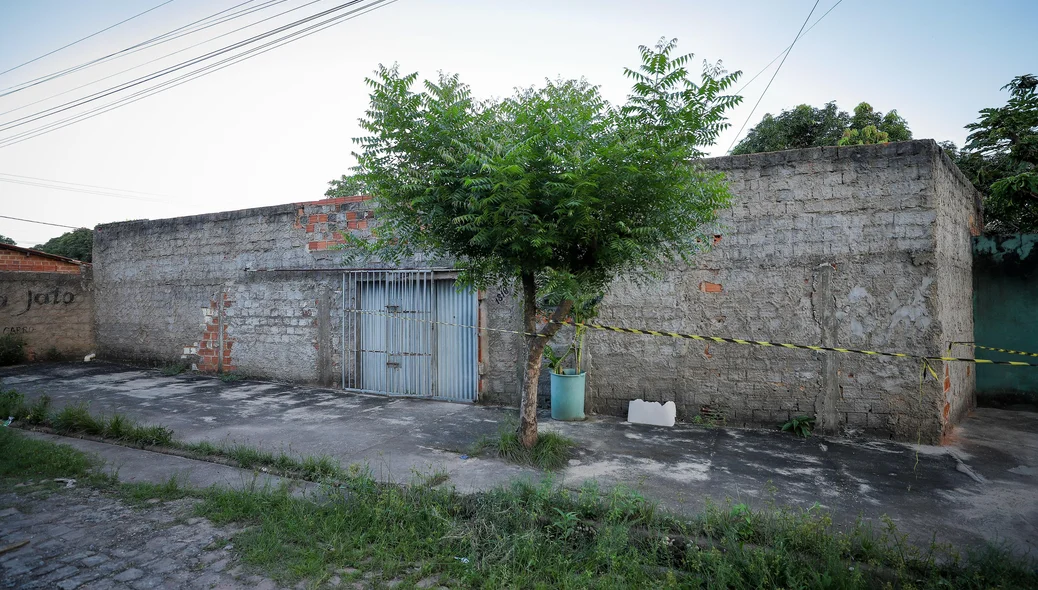Residência onde ocorreu o crime