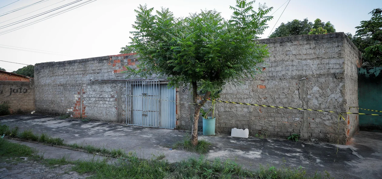 Residência onde ocorreu o crime