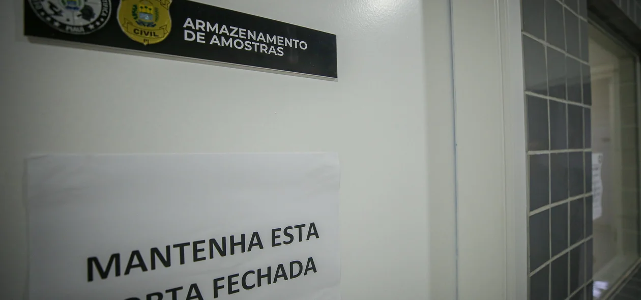 Sala de armazenamentos de amostras