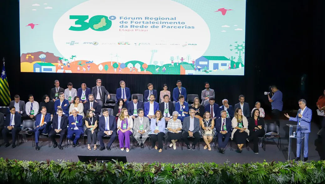 Solenidade de abertura do 30° Fórum Regional de Fortalecimento da Rede de Parcerias