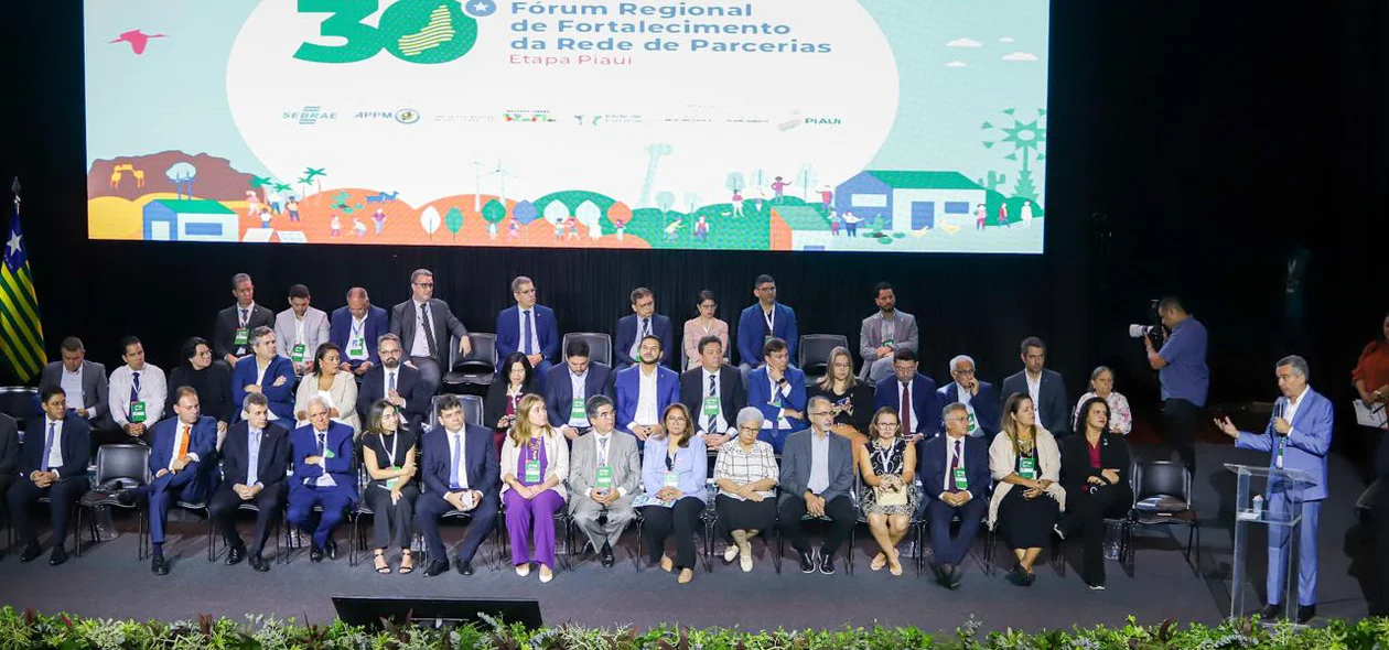 Solenidade de abertura do 30° Fórum Regional de Fortalecimento da Rede de Parcerias