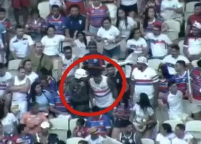 Torcedor com mandado de prisão em aberto