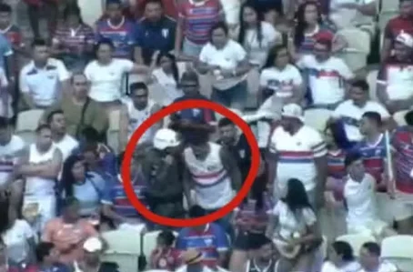 Torcedor com mandado de prisão em aberto