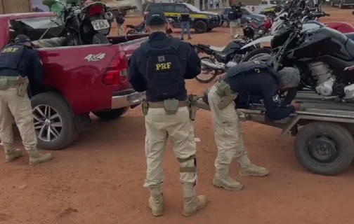 Veículos recuperados na 8ª fase da Operação Hircus