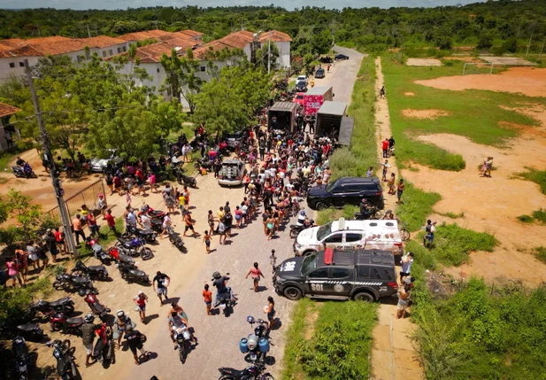 Ação social no Parque Vitória
