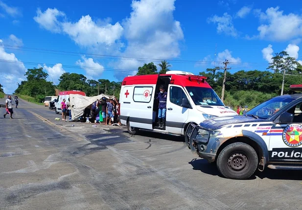 Acidente na BR 226 em Caxias deixou oito pessoas feridas