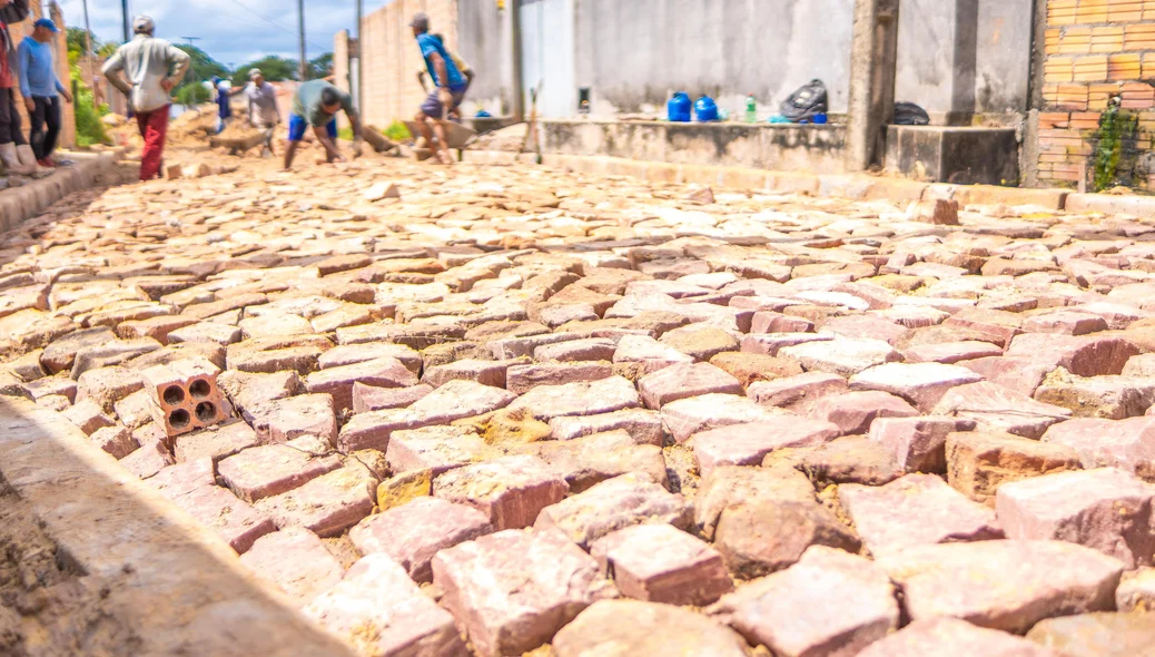 Calçamento em José de Freitas