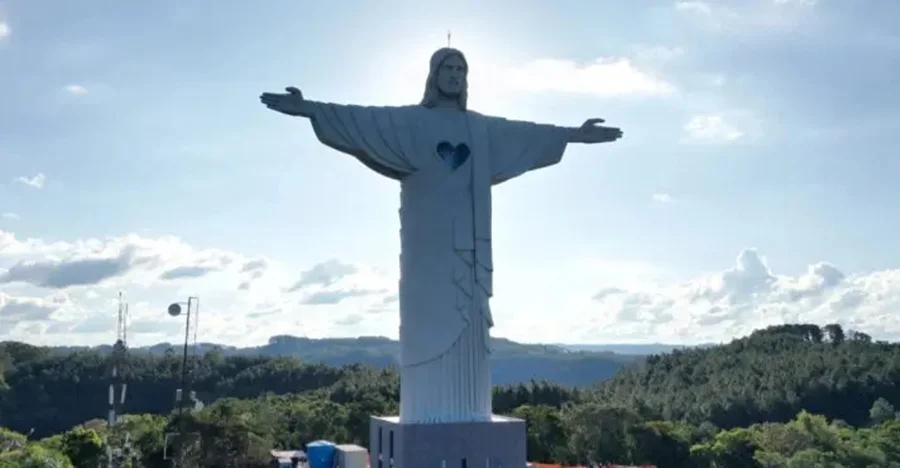 Cidade do RS inaugura Cristo mais alto que o do RJ