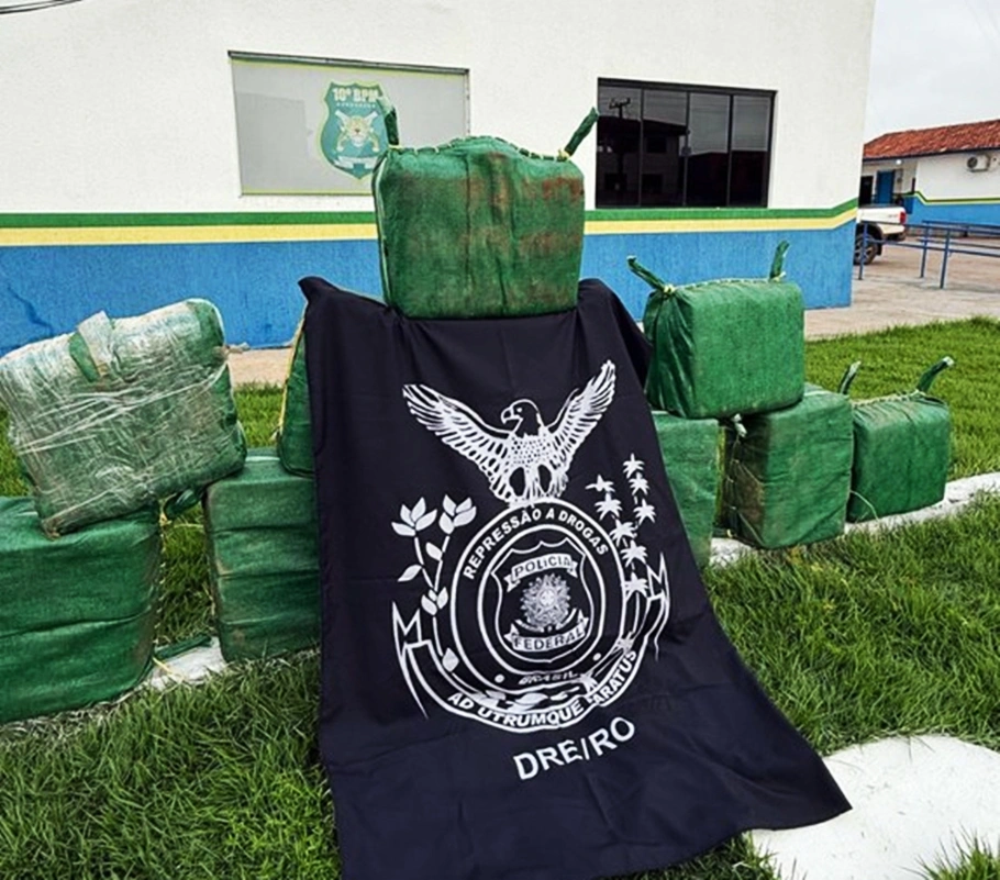 Cocaína apreendida pela PF e PM em Rondônia