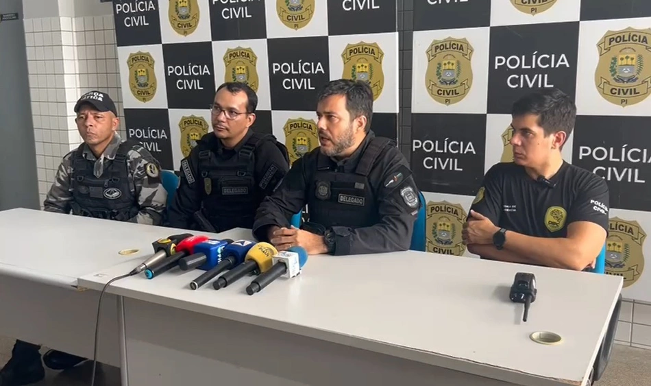 Coletiva de imprensa da Secretaria de Segurança