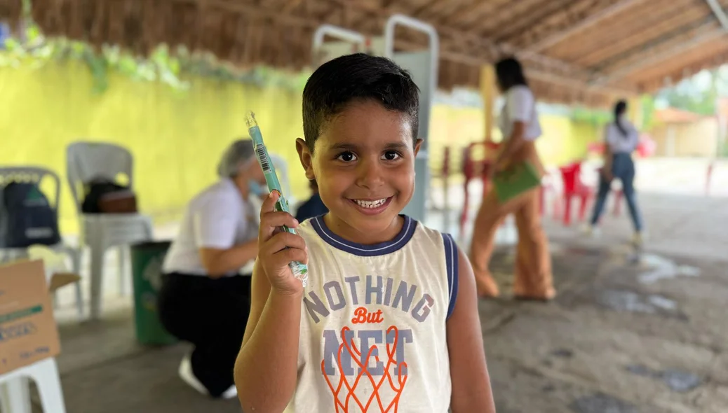 Crianças que compareceram ao evento