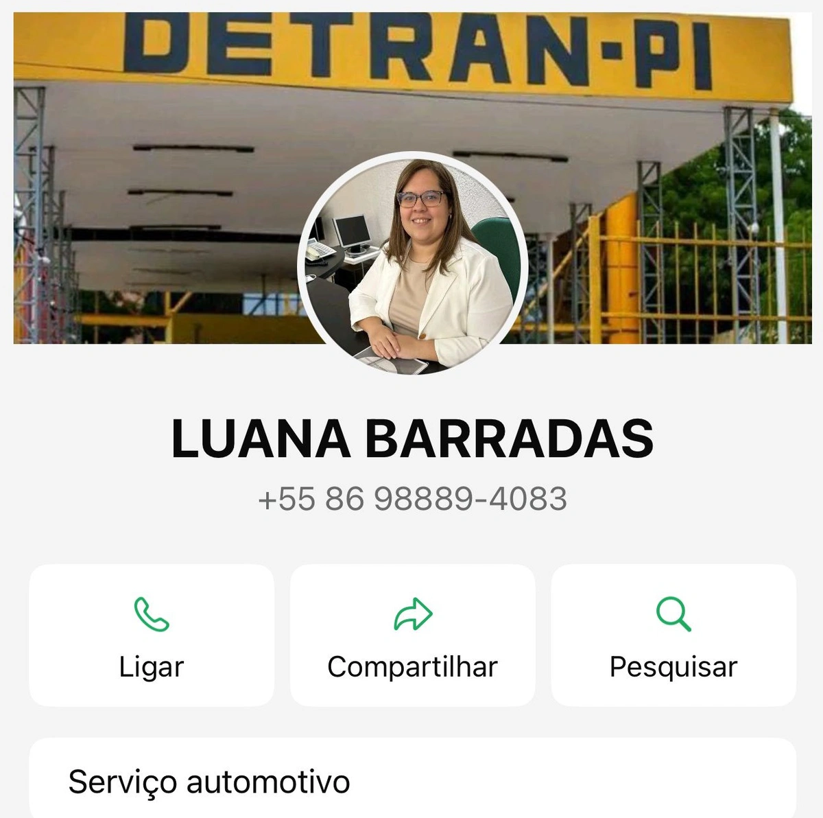 Criminosos usam número falso com foto de Luane Barradas