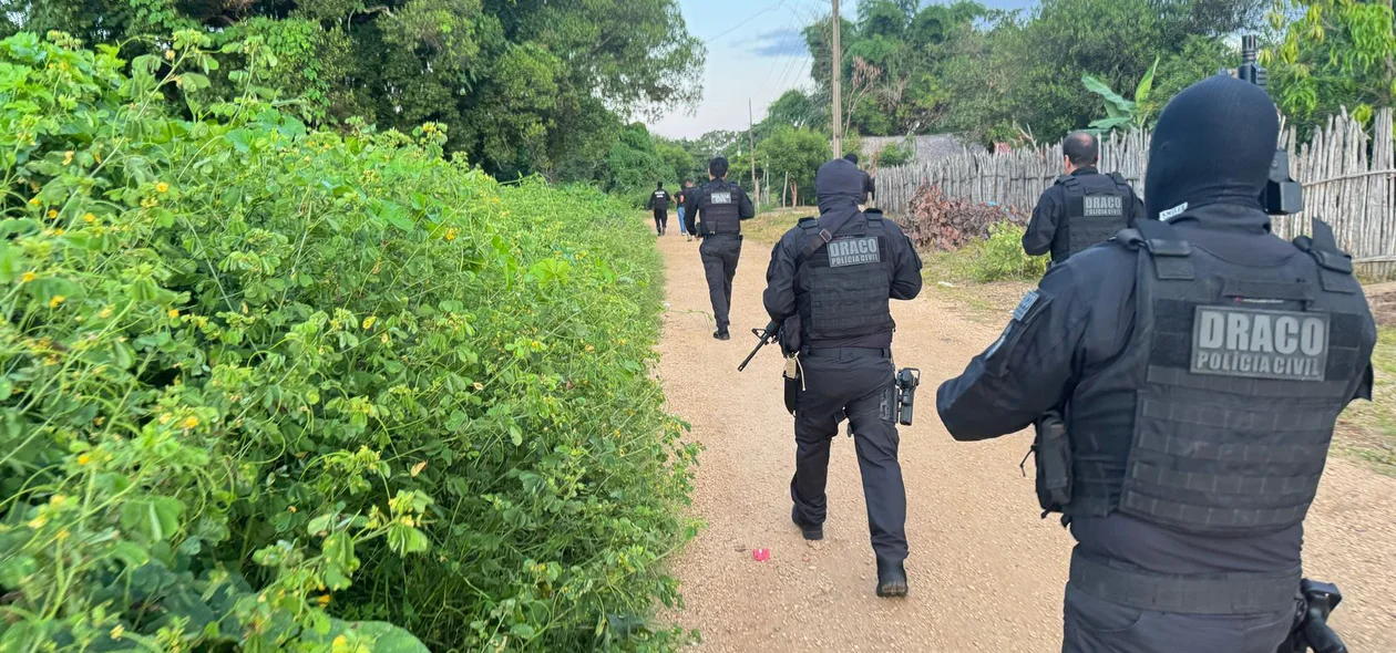 Cumprimento de mandados na zona rural do município de Parnarama