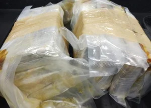 Droga apreendida pela Polícia Federal no Aeroporto Internacional de Fortaleza