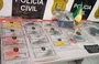 Drogas apreendidas durante operação Desmonte