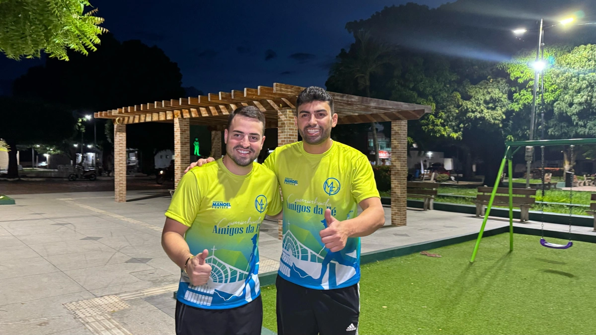 Eduardo Draga Alana participa da caminhada Amigos da Fé