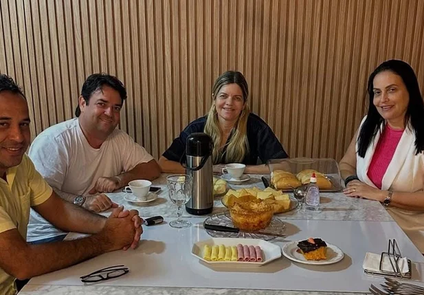 Encontro entre a deputada estadual Gracinha Moraes e Tiago Junqueira, presidente do PL no Piauí