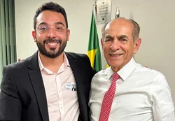 Francisco Emanuel, prefeito de Parnaíba pelo PP-PI, e Marcelo Castro, senador pelo MDB-PI