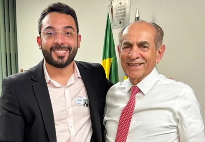 Francisco Emanuel, prefeito de Parnaíba pelo PP-PI, e Marcelo Castro, senador pelo MDB-PI