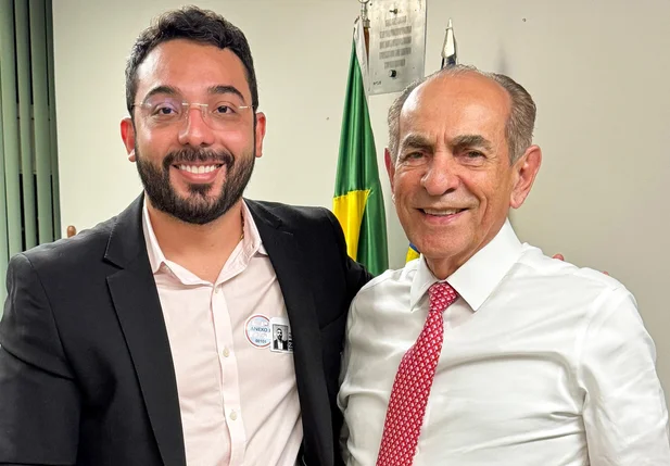 Francisco Emanuel, prefeito de Parnaíba pelo PP-PI, e Marcelo Castro, senador pelo MDB-PI