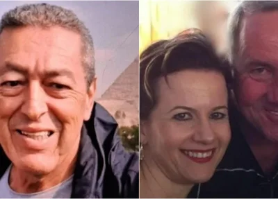 Gilmar Chinelli e o casal Ivando Bonna e Andreia
