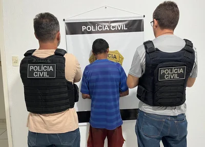 Homem conhecido como Tafarel foi preso pela Polícia Civil