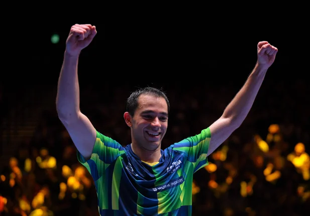 Hugo Calderano conquistou a Copa do Mundo de tênis de mesa