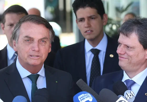 Jair Bolsonaro e Tarcísio de Freitas