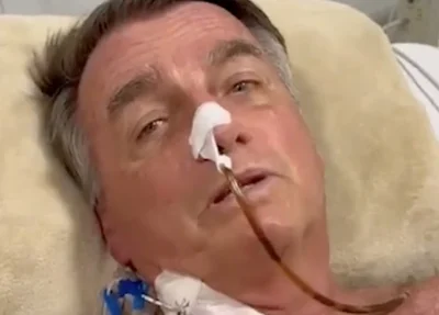 Jair Bolsonaro momentos antes da cirurgia, no DF Star, no Distrito Federal