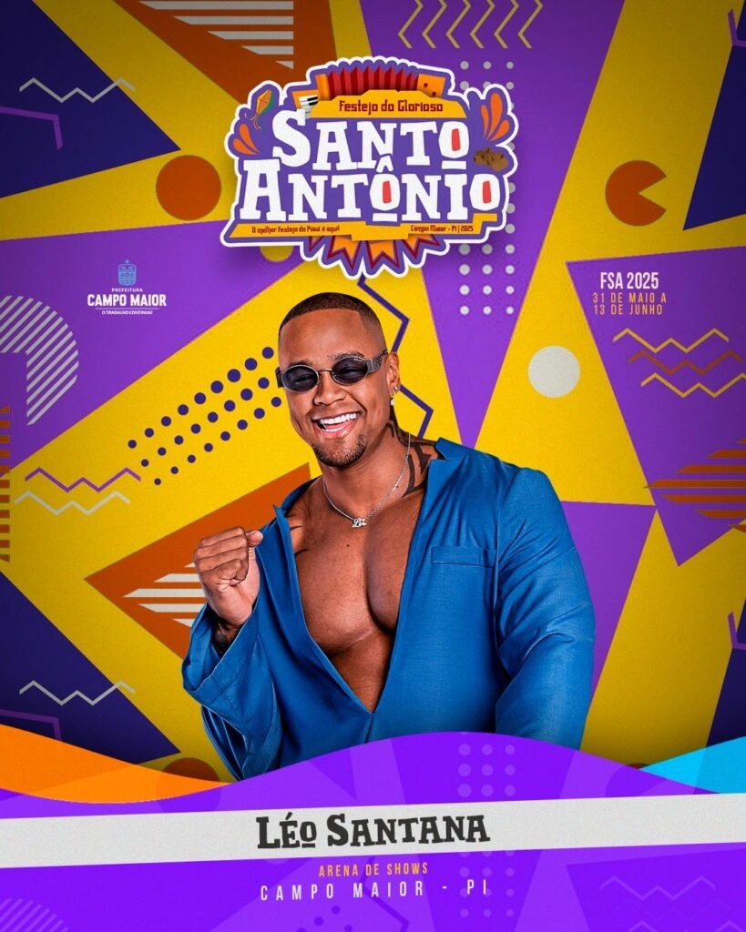 Léo Santana fará show nos festejos de Campo Maior