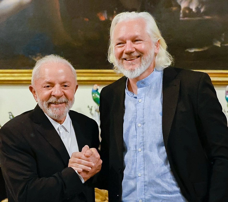 Lula e Julian Assange